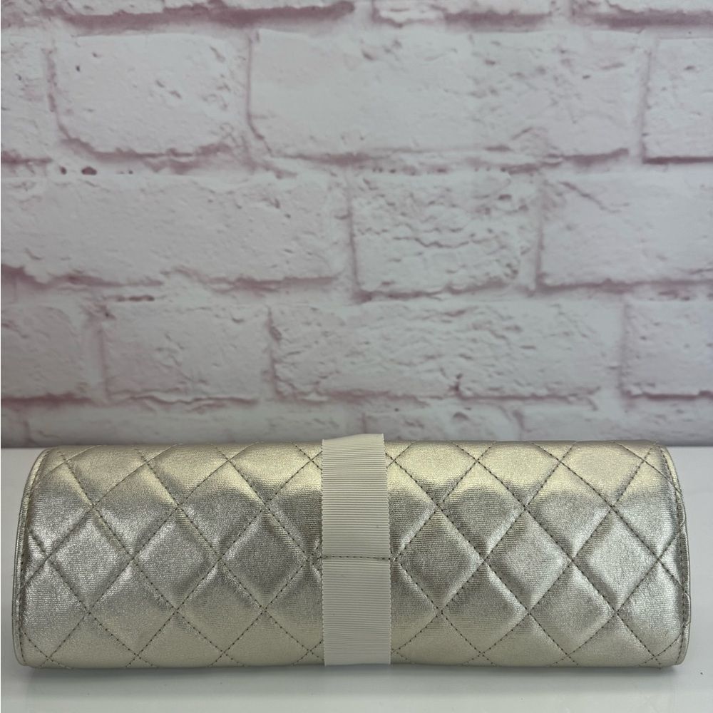 Chanel New Ruthenium Quilted Clutch Jewelry Bag - Picture 3 of 16